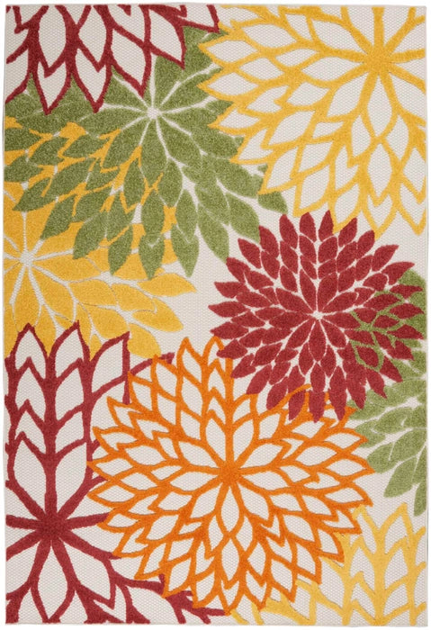Nourison Aloha ALH05 Red/Multicolor