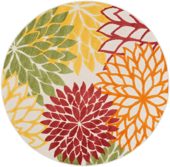 Nourison Aloha ALH05 Red/Multicolor