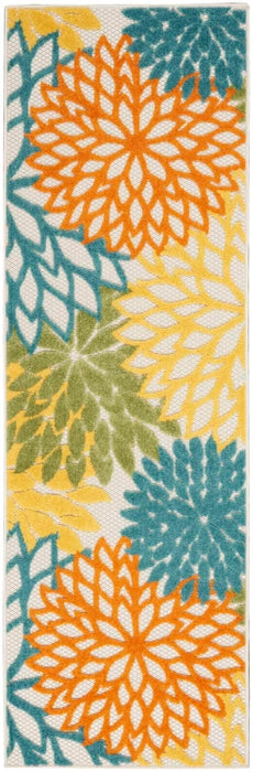 Nourison Aloha ALH05 Turquoise/Multicolor
