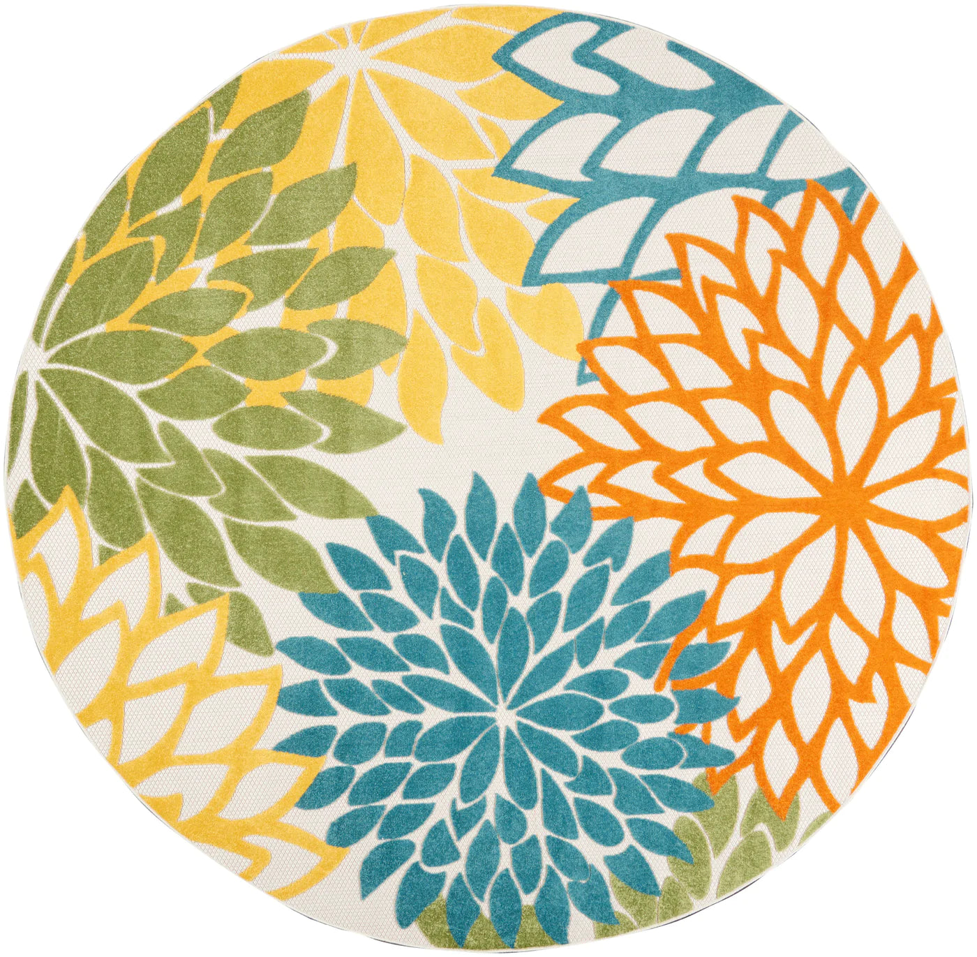 Nourison Aloha ALH05 Turquoise/Multicolor