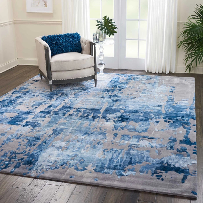 Nourison Prismatic PRS10 Blue/Grey