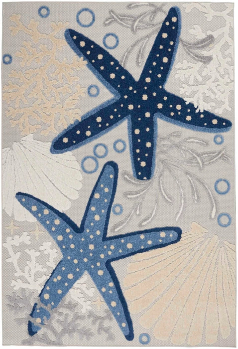 Nourison Aloha ALH24 Blue/Grey