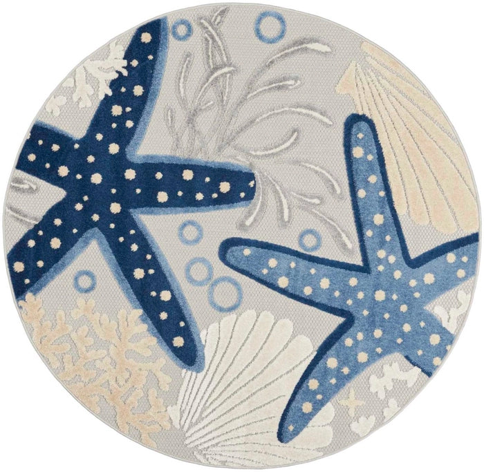 Nourison Aloha ALH24 Blue/Grey