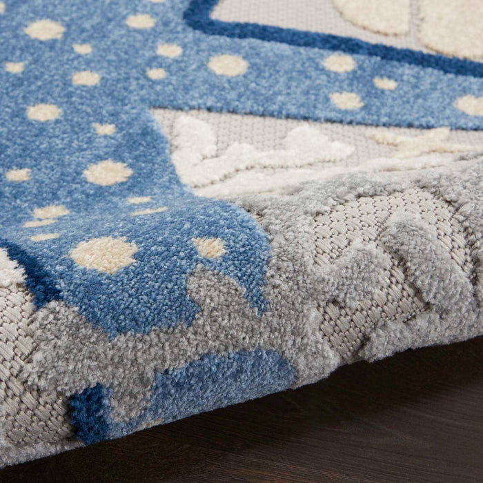 Nourison Aloha ALH24 Blue/Grey