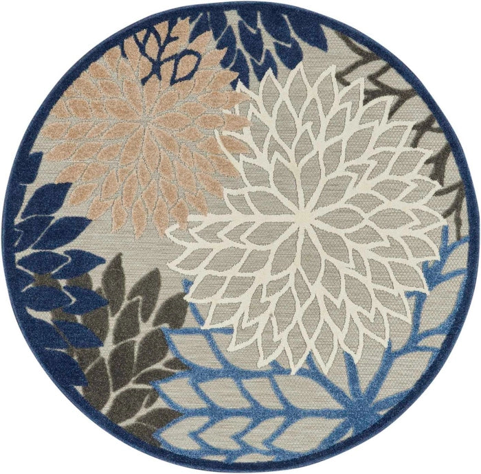 Nourison Aloha ALH05 Blue/Multicolor