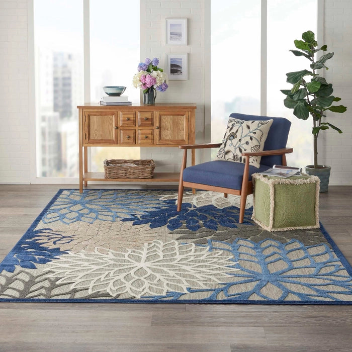 Nourison Aloha ALH05 Blue/Multicolor