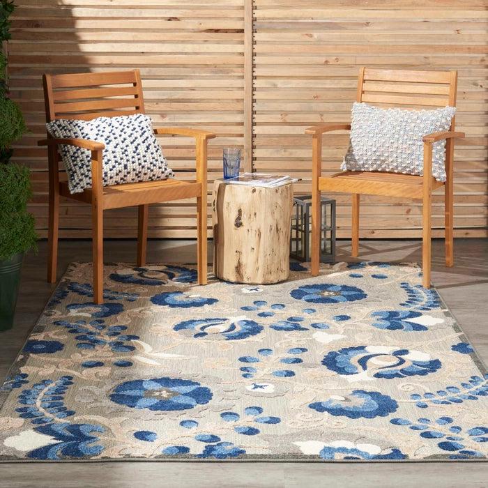 Nourison Aloha ALH17 Natural/Blue
