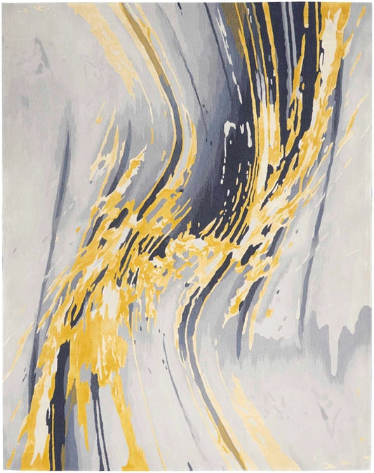 Nourison Prismatic PRS24 Grey/Gold