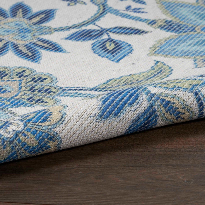 Waverly Washables WAW01 Ivory/Blue