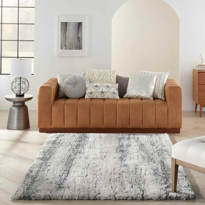 Nourison Dreamy Shag DRS01 Ivory/Charcoal