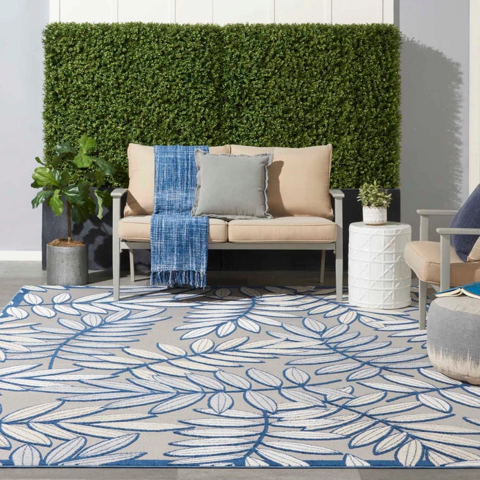 Nourison Aloha ALH18 Ivory/Navy
