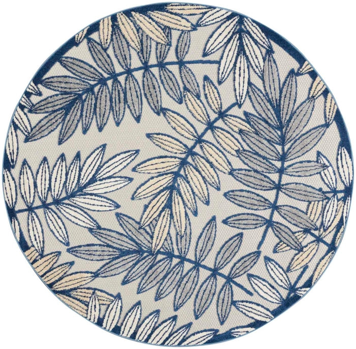 Nourison Aloha ALH18 Ivory/Navy