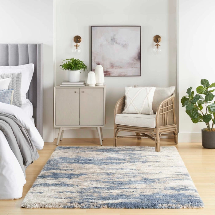 Nourison Dreamy Shag DRS10 Light Blue/Grey