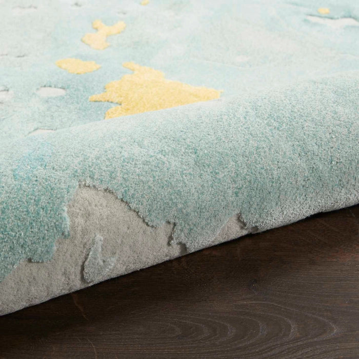 Nourison Prismatic PRS26 Seafoam Gold