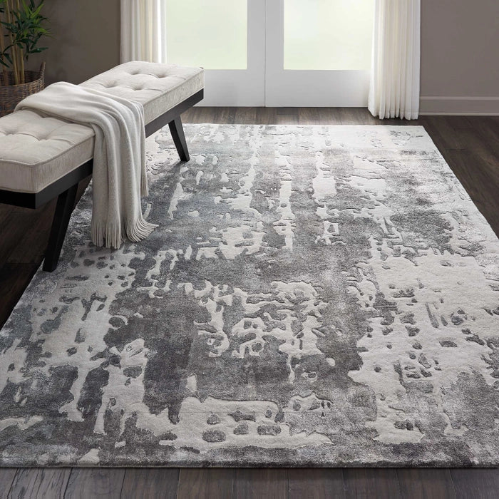 Nourison Prismatic PRS12 Silver/Grey