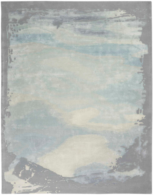 Nourison Prismatic PRS19 Seafoam/Silver