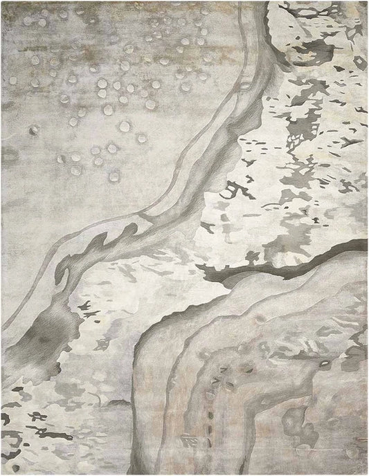 Nourison Prismatic PRS05 Silver Cloud