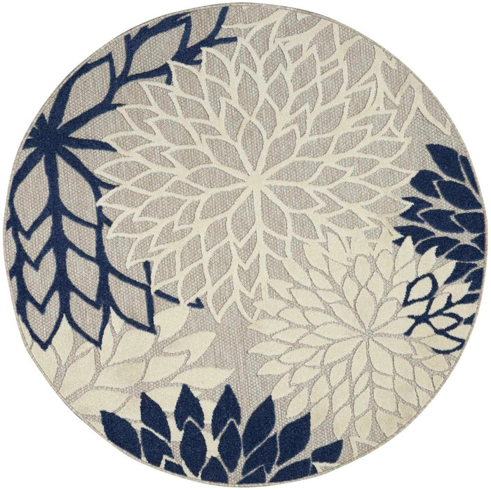 Nourison Aloha ALH05 Ivory/Navy