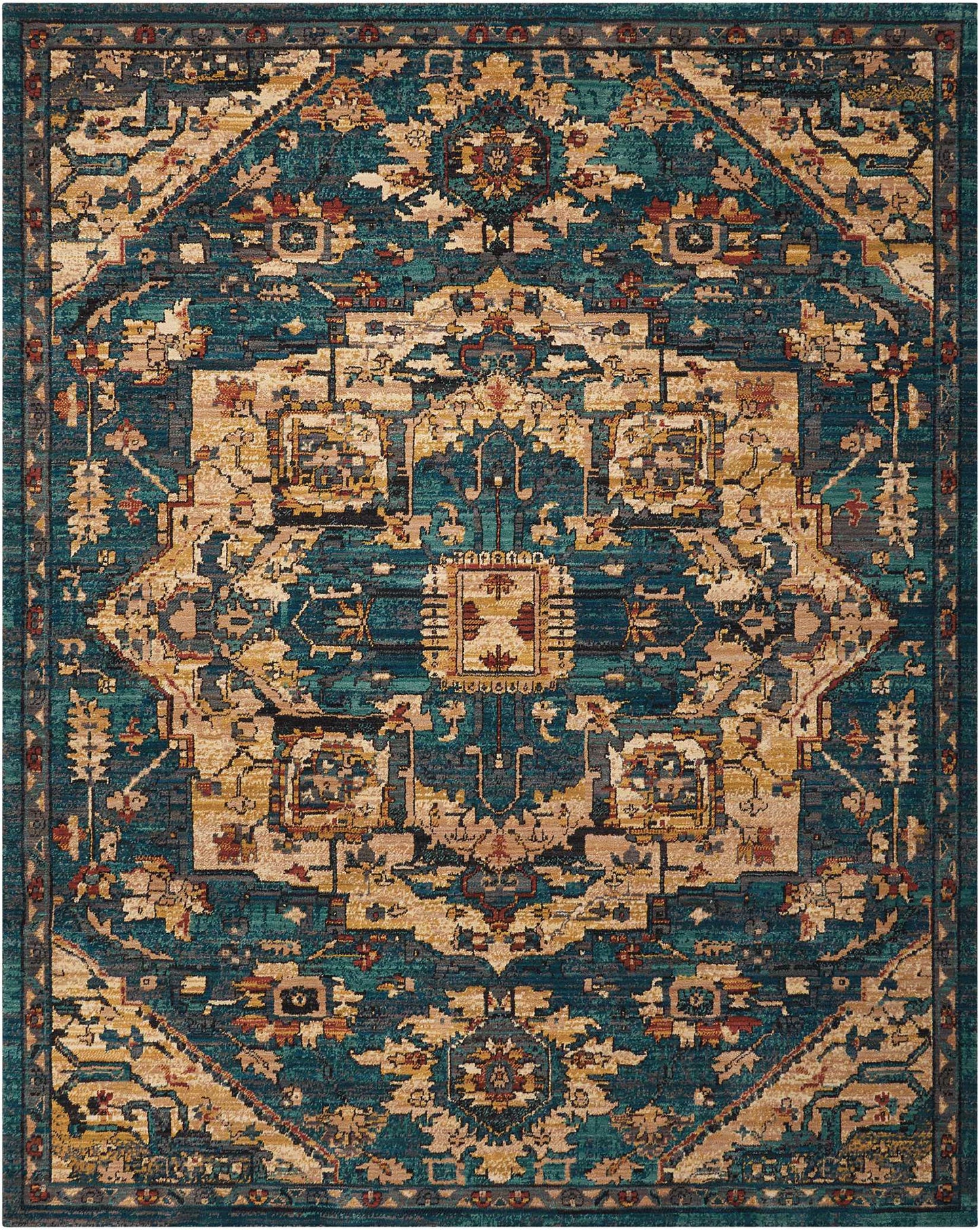 Nourison 2020 NR206 Teal