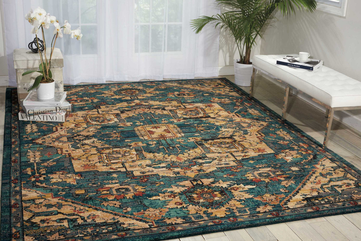 Nourison 2020 NR206 Teal
