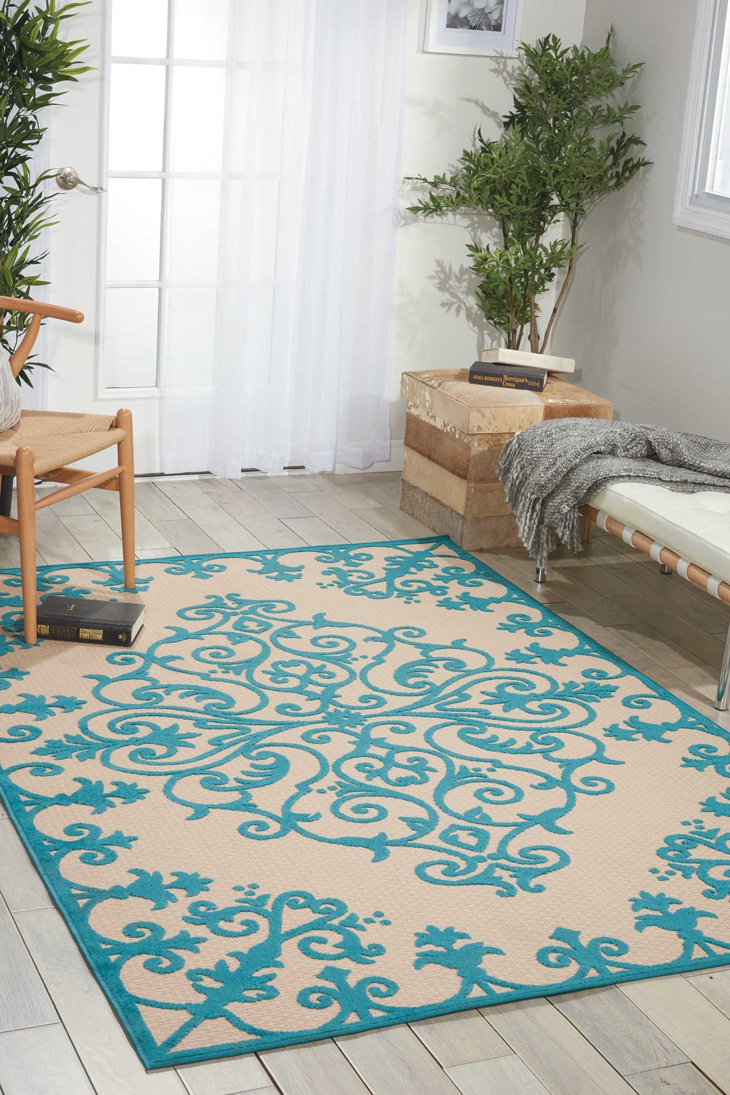 Nourison Aloha ALH12 Aqua