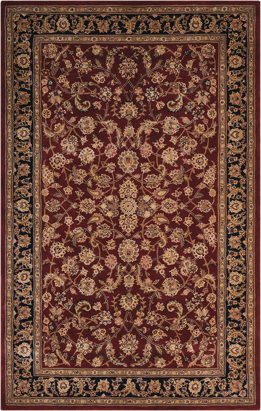 Nourison 2000 2002 Dark Red Multicolor