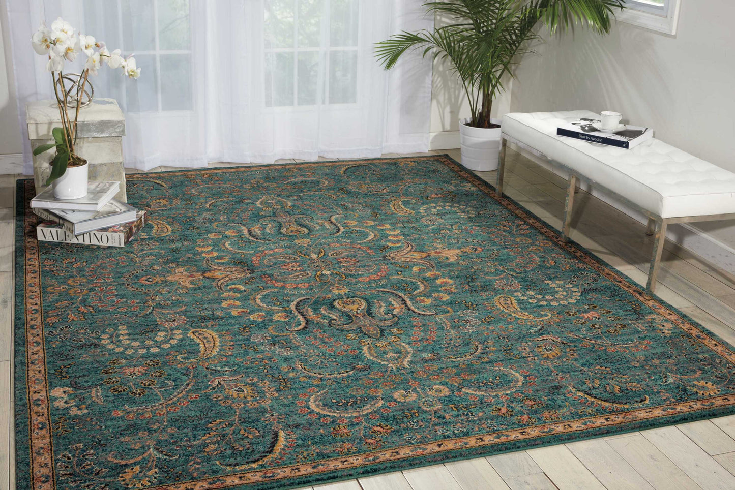 Nourison 2020 NR204 Teal